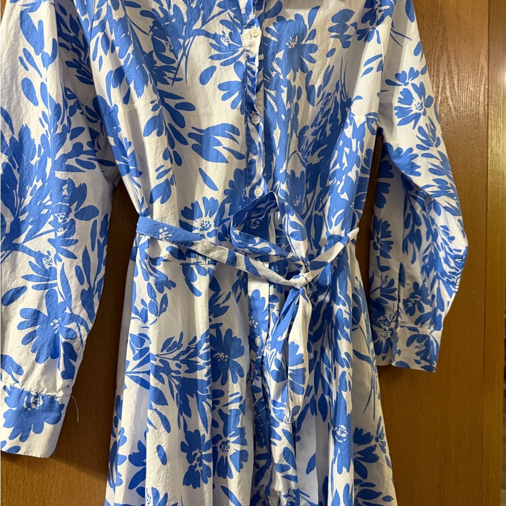 a new day Blue and White Floral Dress